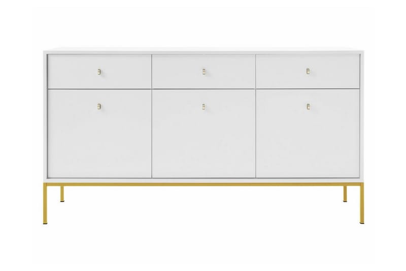 Klinkerville Skab 154x83 cm - Hvid - Møbler - Børnemøbler - Opbevaring børneværelse - Børneskab
