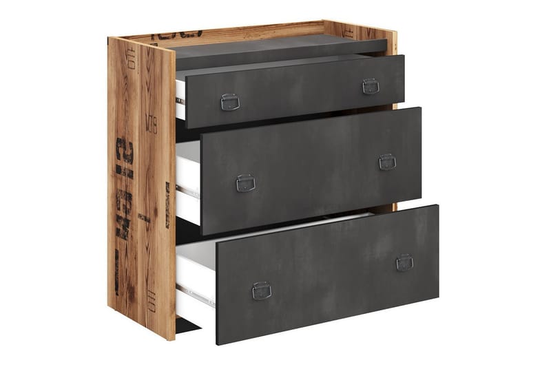 Rathmore Børneskab 90x90 cm - Grå - Møbler - Børnemøbler - Opbevaring børneværelse - Børneskab