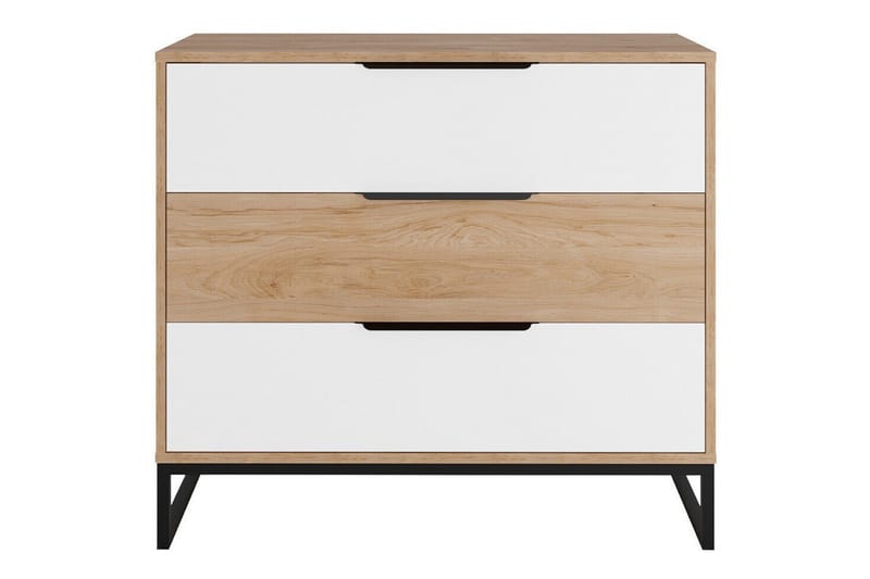 Staffin Børneskab 90x80 cm - Hvid - Møbler - Børnemøbler - Opbevaring børneværelse - Børneskab
