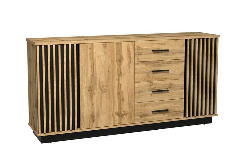 Strathy Børneskab 178x88 cm - Sort - Møbler - Børnemøbler - Opbevaring børneværelse - Børneskab