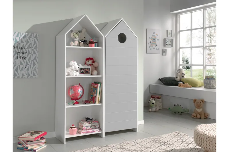 Bustorp Garderobe 2-pak, Hvid/Grå