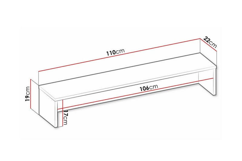 Rathmore Børnehylder 110 cm - Mørkegrå - Hylde børneværelse - Bogreol børn