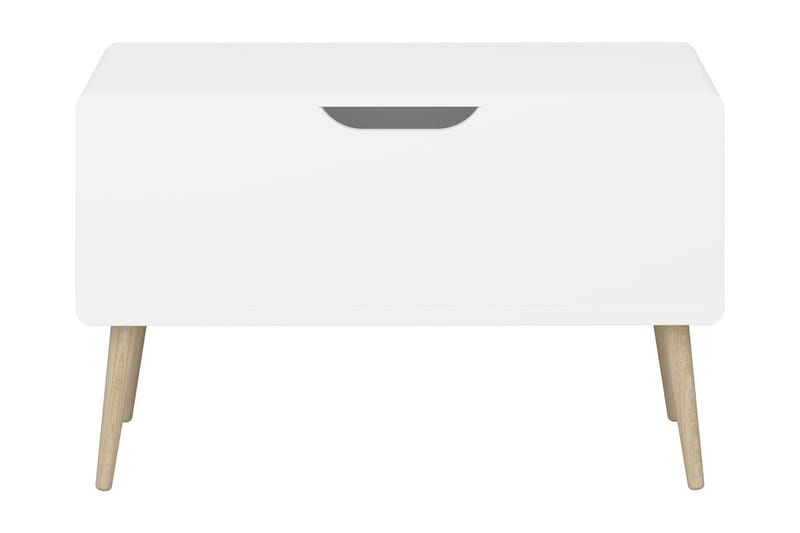 Genieve Legetøjskasse 80 cm - Hvid - Legetøjskasse