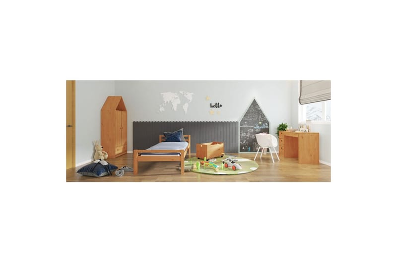 Legetøjskasse/Kiste Alpi 68x39x43 cm, Natur - 68x39x43 cm, Natur - Møbler - Børnemøbler - Opbevaring børneværelse - Opbevaring legetøj - Legetøjskasse