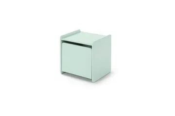 Säng med sängbord Vägg hyllor Leksakslåda Skyddsrail Vipack Kiddy Vipack Mint Green - Møbler - Børnemøbler - Børnemøbelsæt