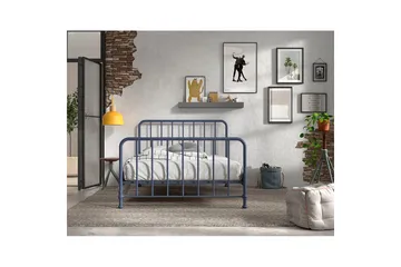 Seng Bronxx Blå, 140 x 200 cm - Blå, 140 x 200 cm - Møbler - Børnemøbler - Børneseng & juniorseng