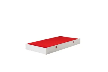 Seng med skuffe Amori 90 x 200 cm Hvid - Møbler - Børnemøbler - Børneseng & juniorseng