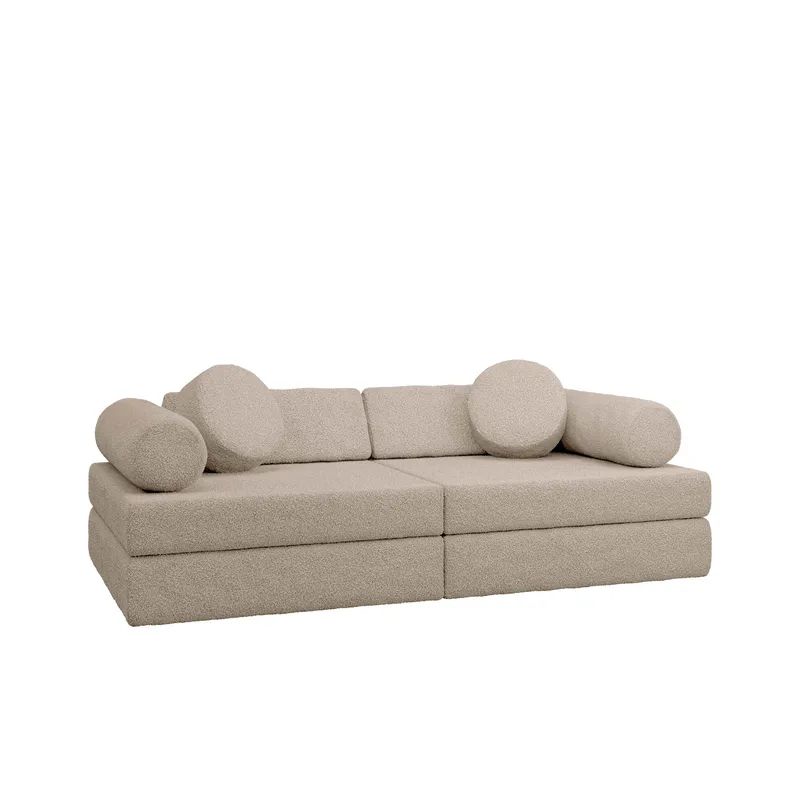 Tharosin 2-personers børnesofa, beige