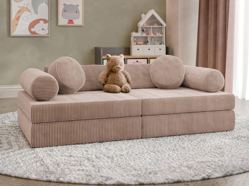 Tharosin Børnesofa - Rosa - Møbler - Børnemøbler - Børnesofa