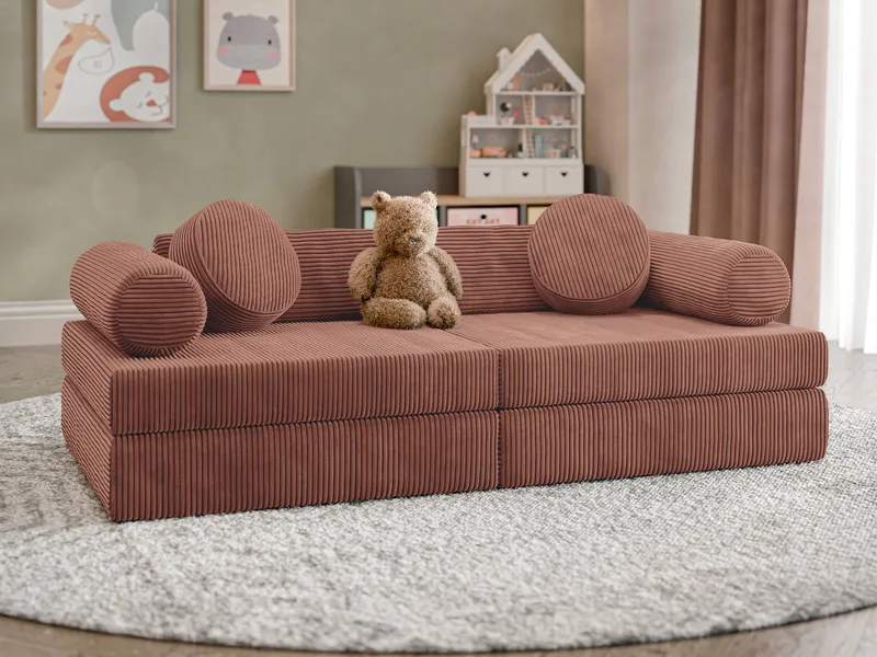 Tharosin Børnesofa - Rosa - Møbler - Børnemøbler - Børnesofa