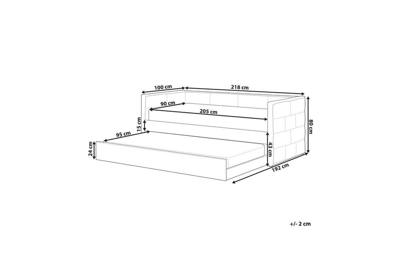 Uddragelig seng Chavonne - Hvid - Møbler - Børnemøbler - Børneseng & juniorseng