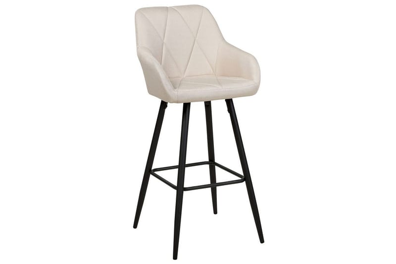 Barstol Beliani Darien set om 2 Grön-Svart Ljusbeige - Møbler - Stole & lænestole - Barstole