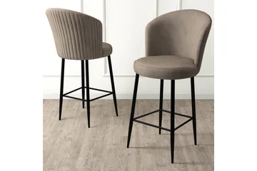 Barstole Redlands Cappuccino / Sort - Cappuccino / Sort - Møbler - Stole & lænestole - Barstole