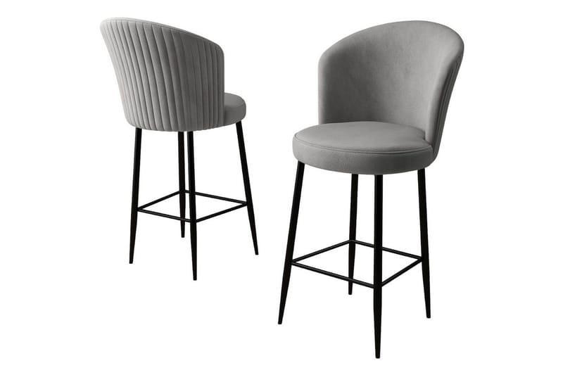 Barstole Redlands Grå / sort - Grå / sort - Møbler - Stole & lænestole - Barstole