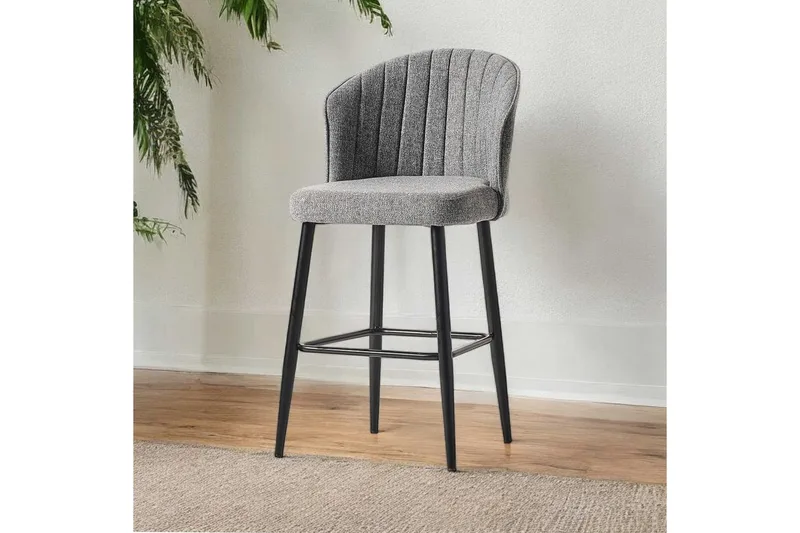 Barstole Rubi Grå / Sort, Sort/Grå