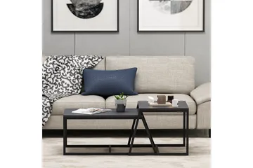 Minimal Sofabord 75x50 cm Sort - Hanah Home - Møbler - Borde - Sofabord