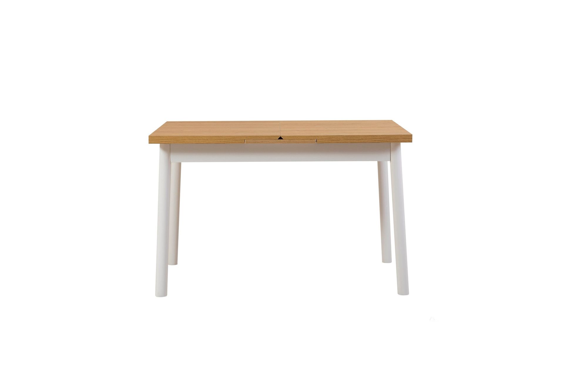 Oliver Spisebord 120x75 cm + 4 stk Spisestole Hvid/Brun - Hanah Home - Møbler - Borde - Spisebordssæt