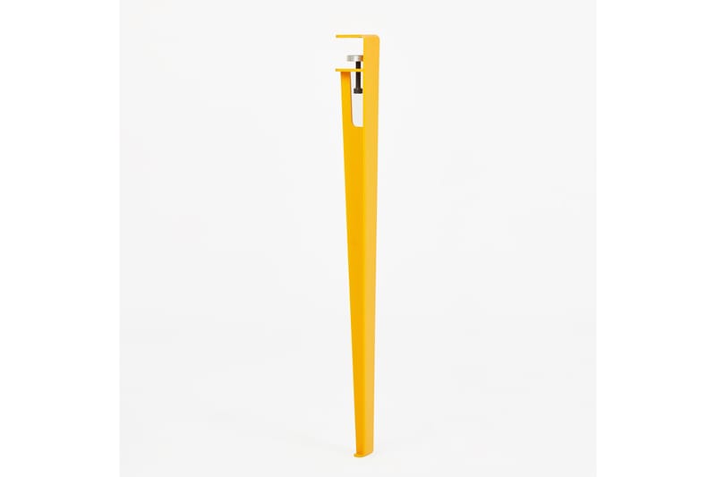 Eurotas Spisebord 120x60 cm Hvid/Gul - Hanah Home - Møbler - Borde - Spisebord og køkkenbord