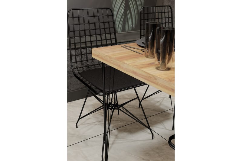 Hiten Spisebord 120x60 cm Brun/Sort - Hanah Home - Møbler - Borde - Spisebord og køkkenbord
