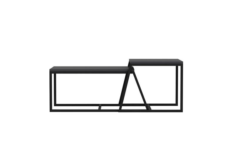 Minimal Sofabord 75x50 cm Sort - Hanah Home - Møbler - Borde - Sofabord