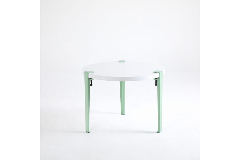 Fregoia Sofabord 60 cm Hvid/Blå/Grøn - Hanah Home - Møbler - Borde - Sofabord