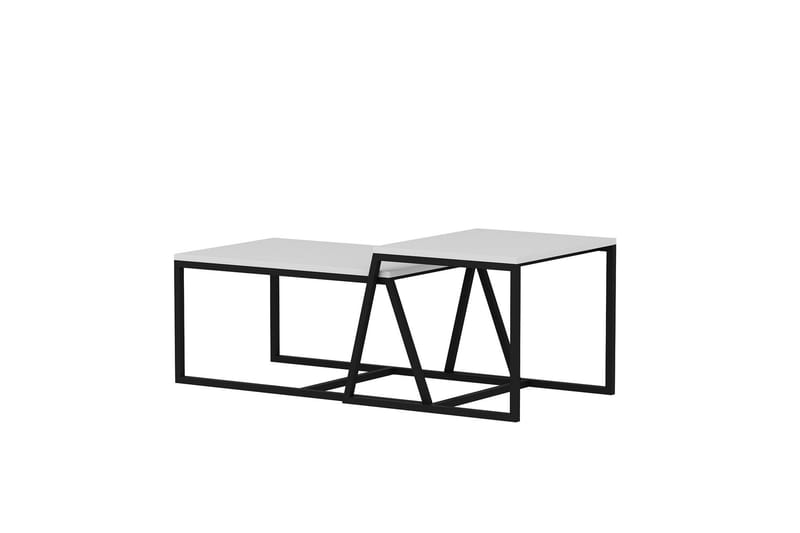 Minimal Sofabord 75x50 cm Hvid - Hanah Home - Møbler - Borde - Sofabord