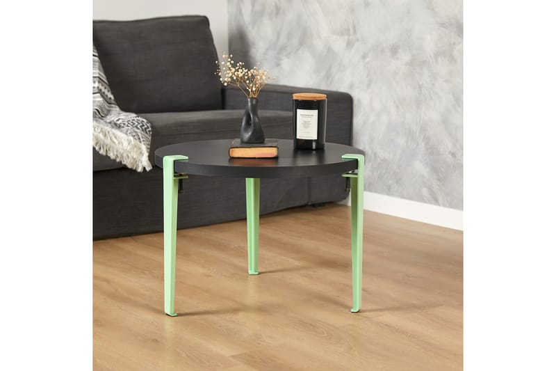 Fregoia Sofabord 60 cm Sort/Blå/Grøn - Hanah Home - Møbler - Borde - Sofabord