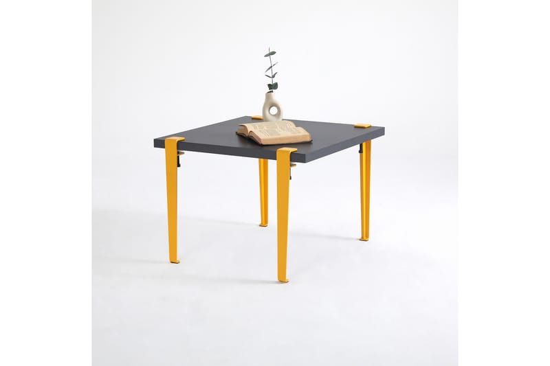 Halicheron Sofabord 60x60 cm Sort/Guld - Hanah Home - Møbler - Borde - Sofabord