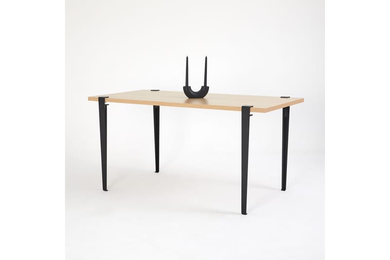 Pineios Spisebord 150x75 cm Brun/Sort - Hanah Home - Møbler - Borde - Spisebord og køkkenbord