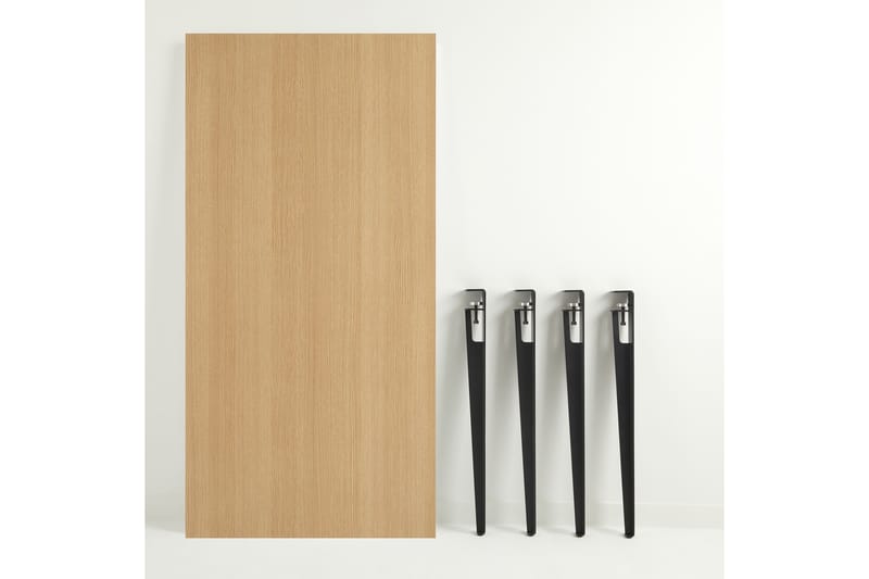 Pineios Spisebord 150x75 cm Brun/Sort - Hanah Home - Møbler - Borde - Spisebord og køkkenbord