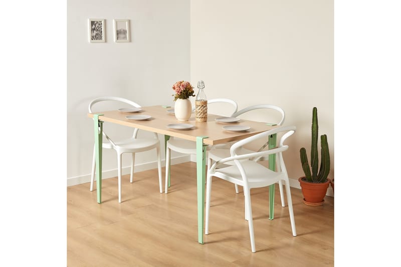 Pineios Spisebord 150x75 cm Brun/Blå - Hanah Home - Møbler - Borde - Spisebord og køkkenbord