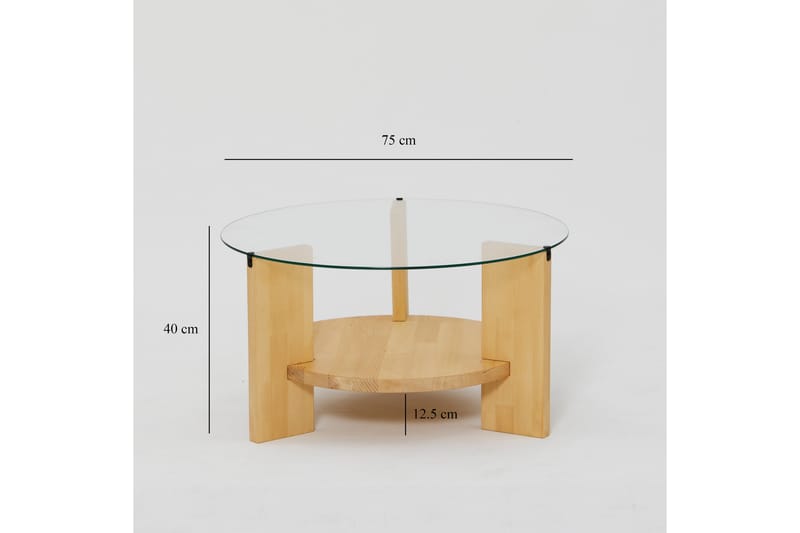 Mumondo Sofabord 75 cm Brun - Hanah Home - Møbler - Borde - Sofabord