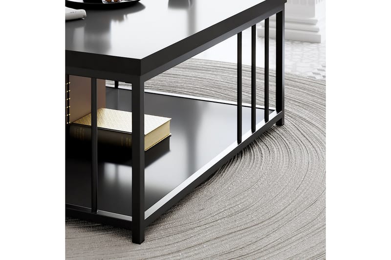 Zenn Sofabord 90x90 cm Sort - Hanah Home - Møbler - Borde - Sofabord
