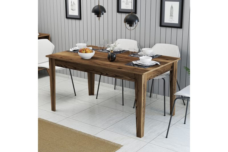 Lissione Spisebord 145x88 cm Brun - Hanah Home - Møbler - Borde - Spisebord og køkkenbord