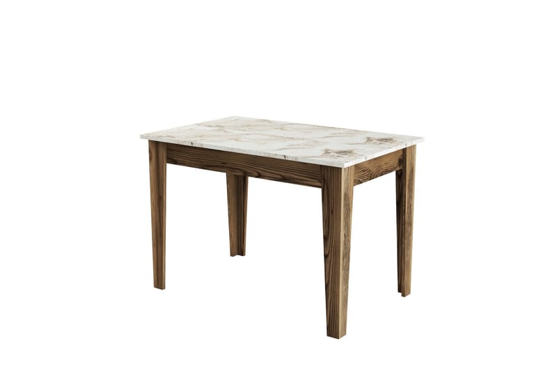 Levents Spisebord 110x72 cm Brun/Hvid - Hanah Home - Møbler - Borde - Spisebord og køkkenbord