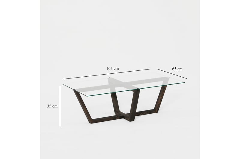 Liepene Sofabord 105x65 cm Sort - Hanah Home - Møbler - Borde - Sofabord