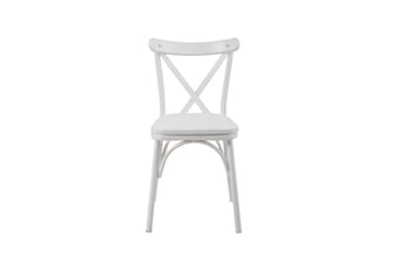 Oliver Spisebord 120x75 cm + 4 stk Spisestole Hvid/Brun - Hanah Home - Møbler - Borde - Spisebordssæt