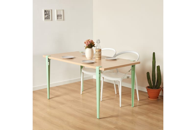Eurotas Spisebord 120x60 cm Brun/Blå - Hanah Home - Møbler - Borde - Spisebord og køkkenbord