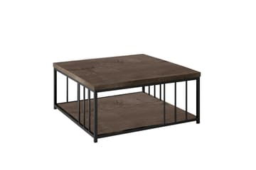 Zenn Sofabord 90x90 cm Brun/Sort