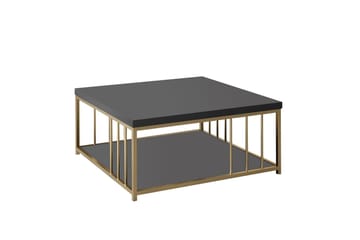 Zenn Sofabord 90x90 cm Sort/Guld