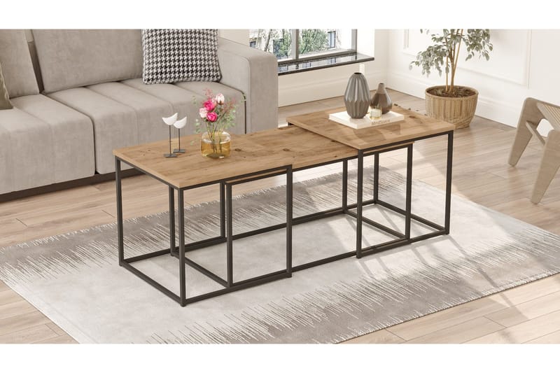 Kenkichi Sofabord 50x50 cm Mørk Blå - Hanah Home - Møbler - Borde - Sofabord