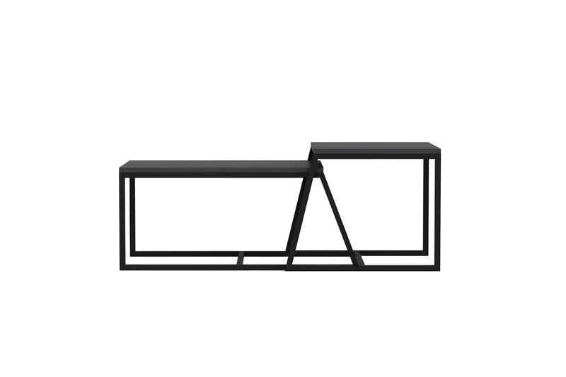 Minimal Sofabord 75x50 cm Sort - Hanah Home - Møbler - Borde - Sofabord