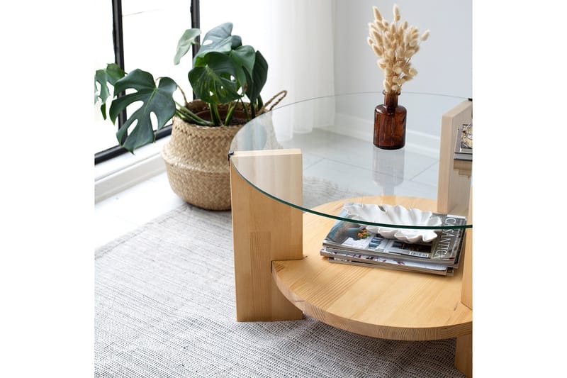 Mumondo Sofabord 75 cm Brun - Hanah Home - Møbler - Borde - Sofabord