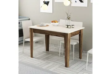 Levents Spisebord 110x72 cm Brun/Beige - Hanah Home - Møbler - Borde - Spisebord og køkkenbord