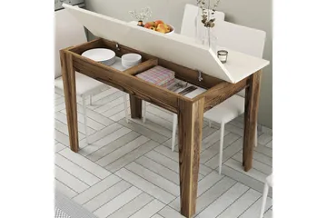 Levents Spisebord 110x72 cm Brun/Beige - Hanah Home - Møbler - Borde - Spisebord og køkkenbord