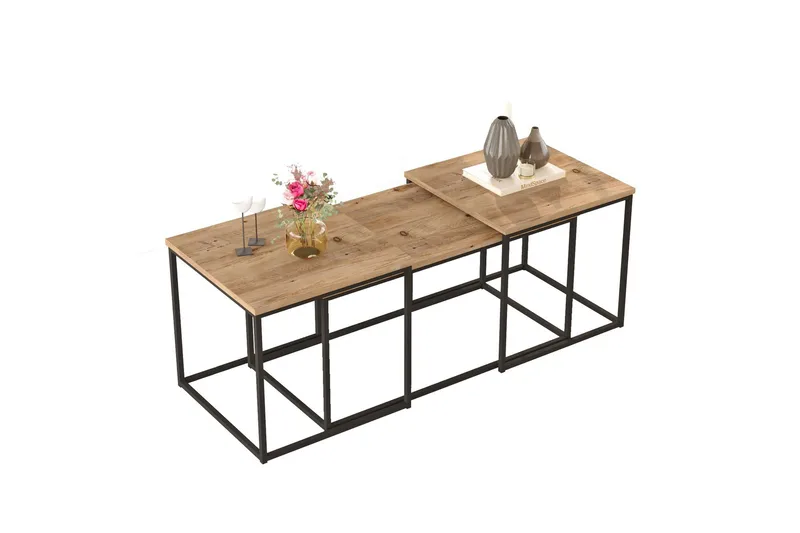 Kenkichi Sofabord 50x50 cm Mørk Blå, Hanah Home