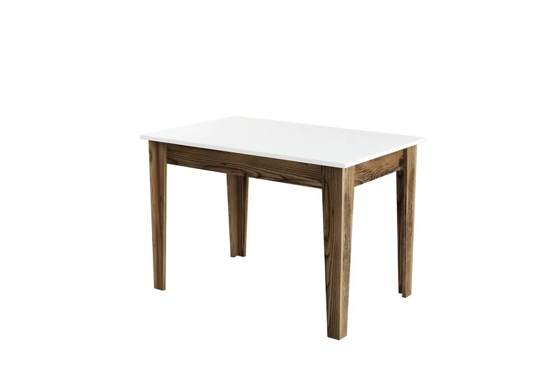 Levents Spisebord 110x72 cm Brun/Hvid - Hanah Home - Møbler - Borde - Spisebord og køkkenbord