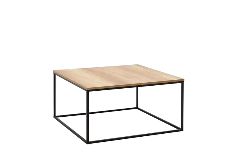 Ajmit Soffbord 80x80 cm Brown/Black - Møbler - Borde - Sofabord