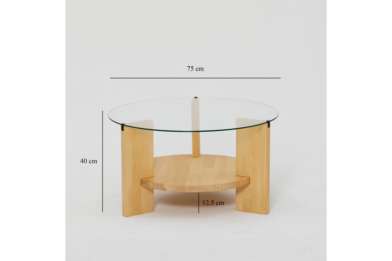 Mumondo Sofabord 75 cm Brun - Hanah Home - Møbler - Borde - Sofabord