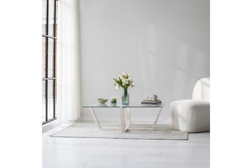 Liepene Sofabord 105x65 cm Hvid - Hanah Home - Møbler - Borde - Sofabord